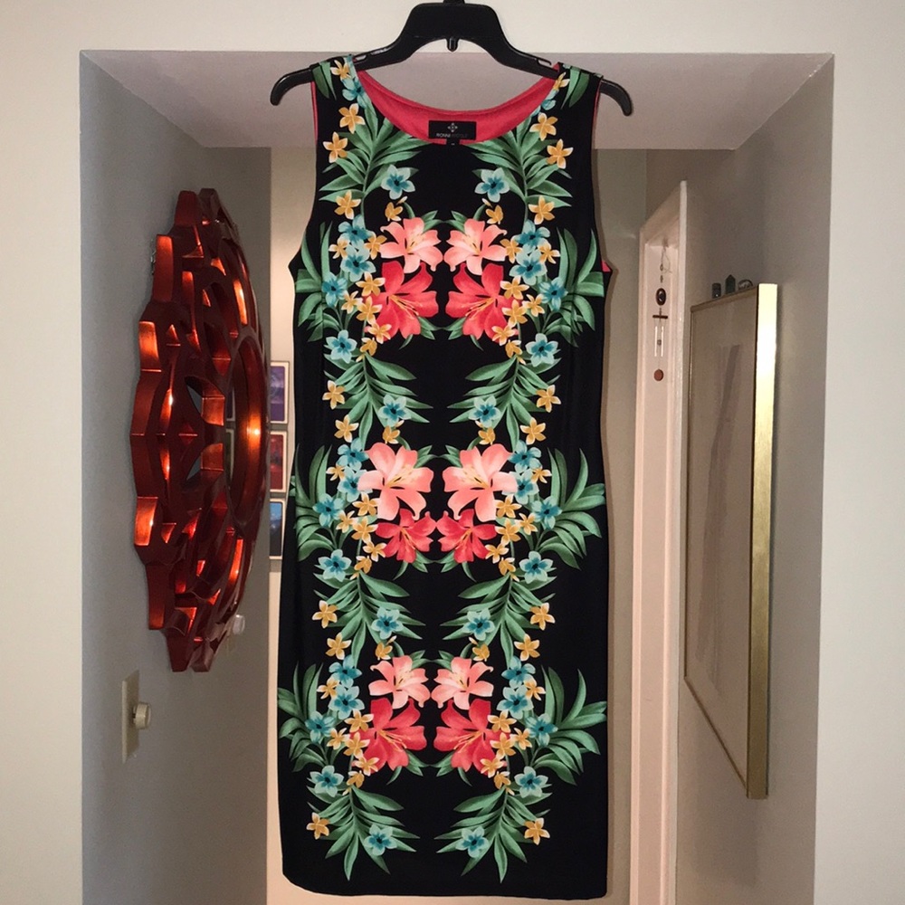 Ronnie Nicole tropical print dress